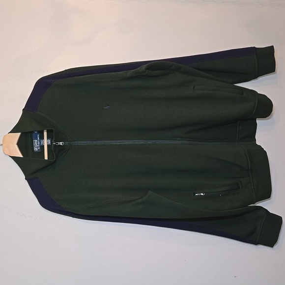 Polo Ralph Lauren Other - Polo By Ralph Lauren Men's Full Zip Track Performance Jacket Cotton Sweater